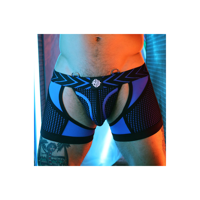 Breedwell Boxer Jock Dickmatized Noir-Bleu